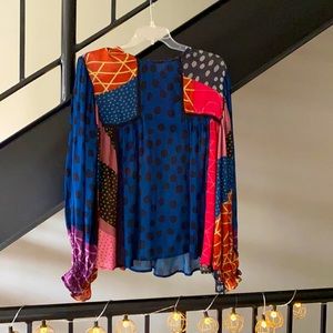 Anthropologie Miranda Peasant Top